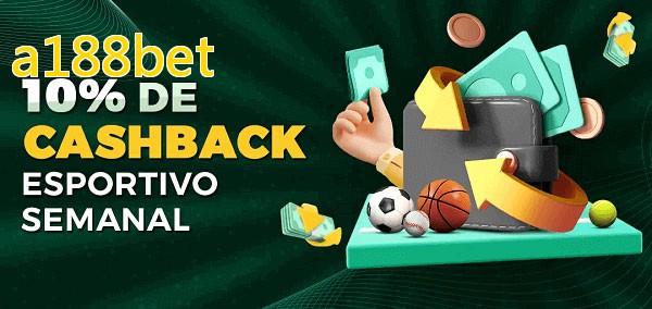 10% de bônus de cashback na a188bet